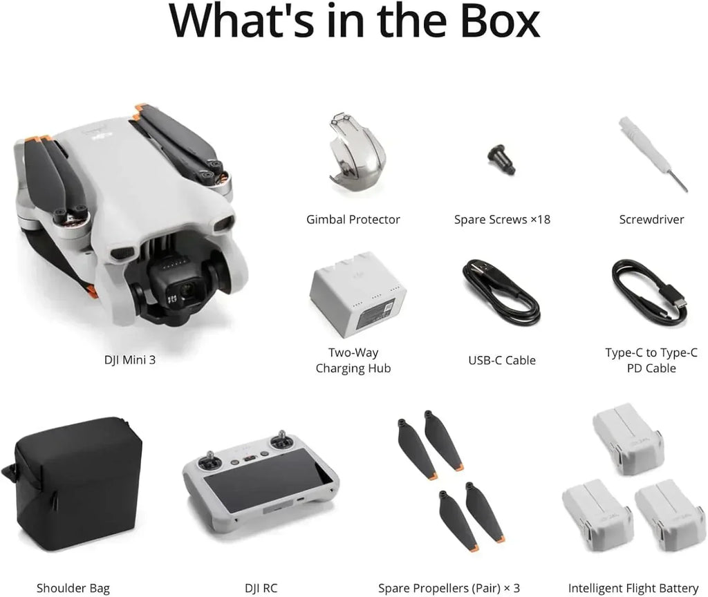 DJI Mini 3 Drones with Camera for Adults 4K 38 min Flight Time up to 32800 ft wourant