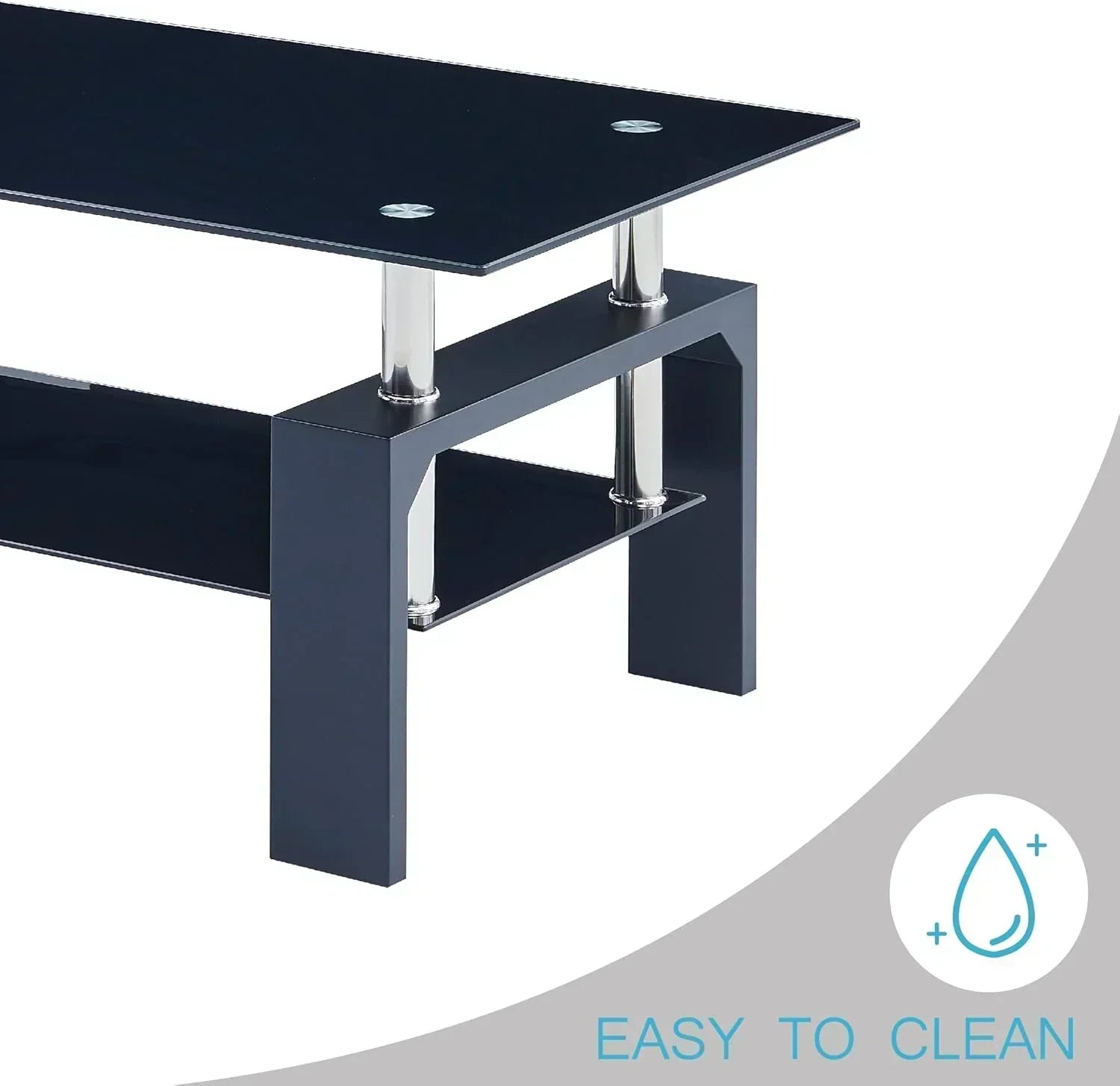 Living Room Rectangle Coffee Table Tea Table Suitable for Waiting Room Modern Side Coffee Table wourant