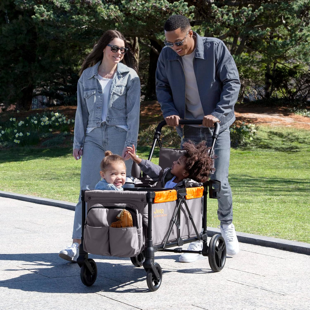 Jeep Sport All-Terrain Stroller Wagon by Delta Children Includes Canopy Parent Organizer wourant