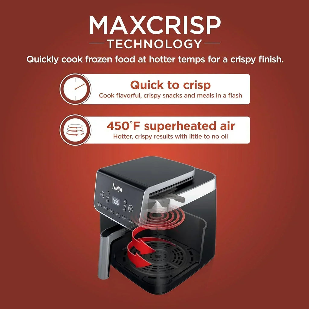 Ninja Air Fryer Pro 5-quart 4-in-1 air fryer that air fries bakes reheats and dehydrates wourant