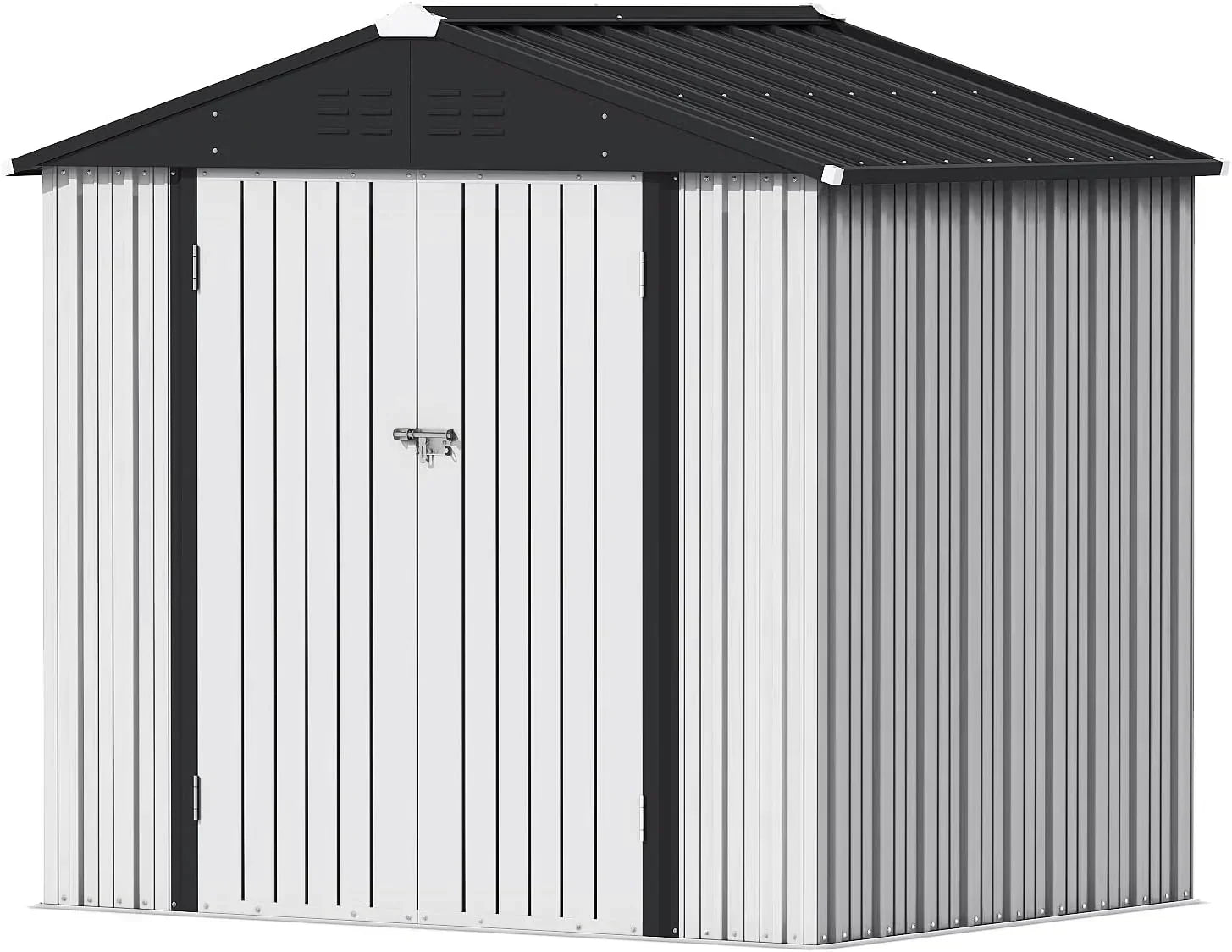 Devoko Outdoor Storage Shed Lockable Metal Garden Shed Steel Anti-Corrosion Storage House wourant