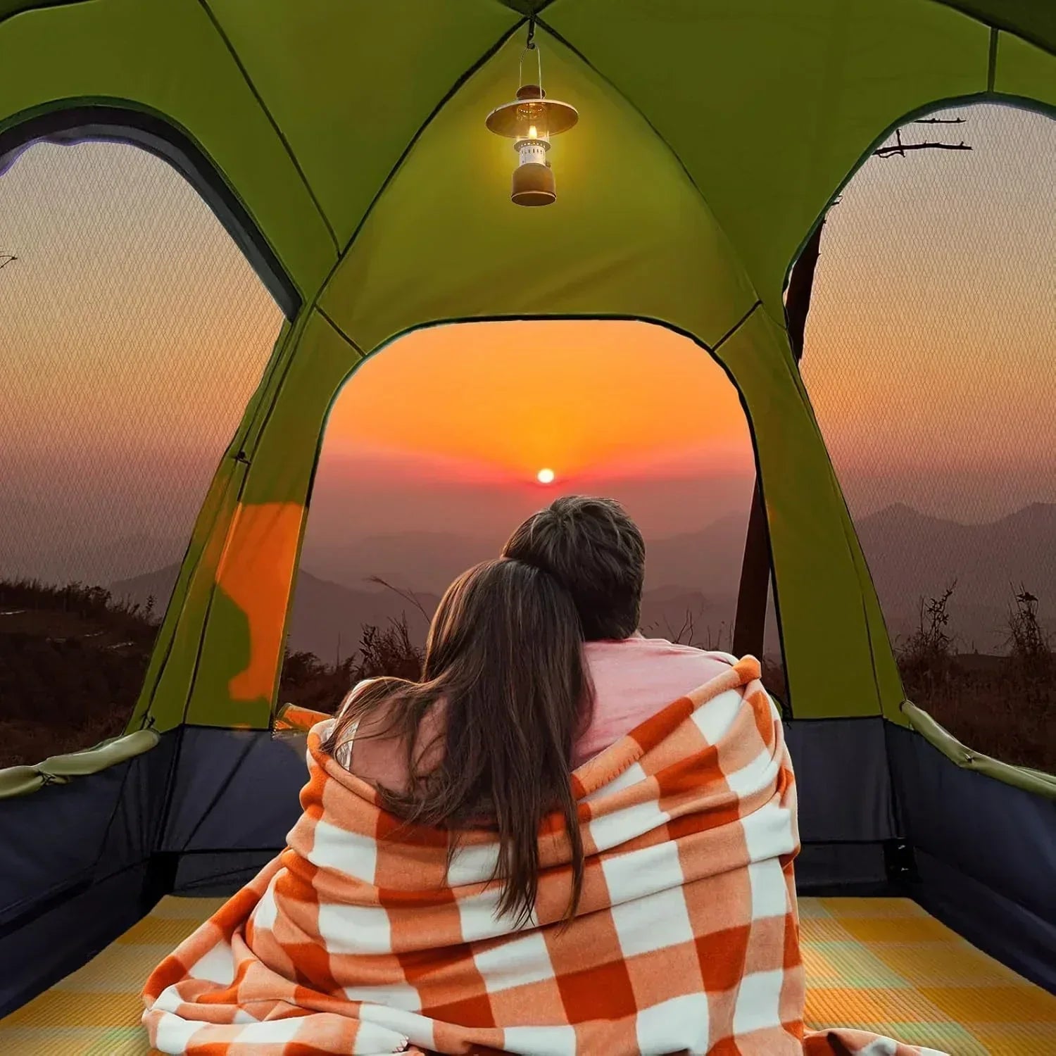 SUV Tent for Camping with Rainfly Waterproof PU3000mm Double Layer Design Car Tents wourant