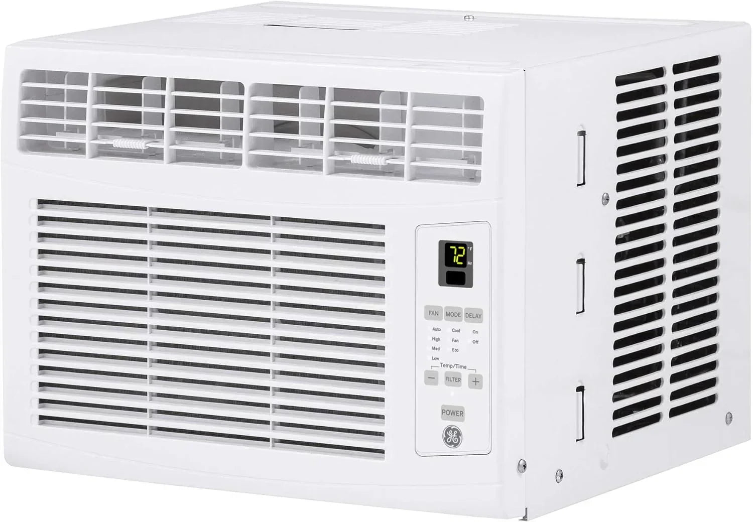 GE Window Air Conditioner Unit 5,000 BTU for Small Rooms up to 150 sq ft Manual Adjustable Fan wourant