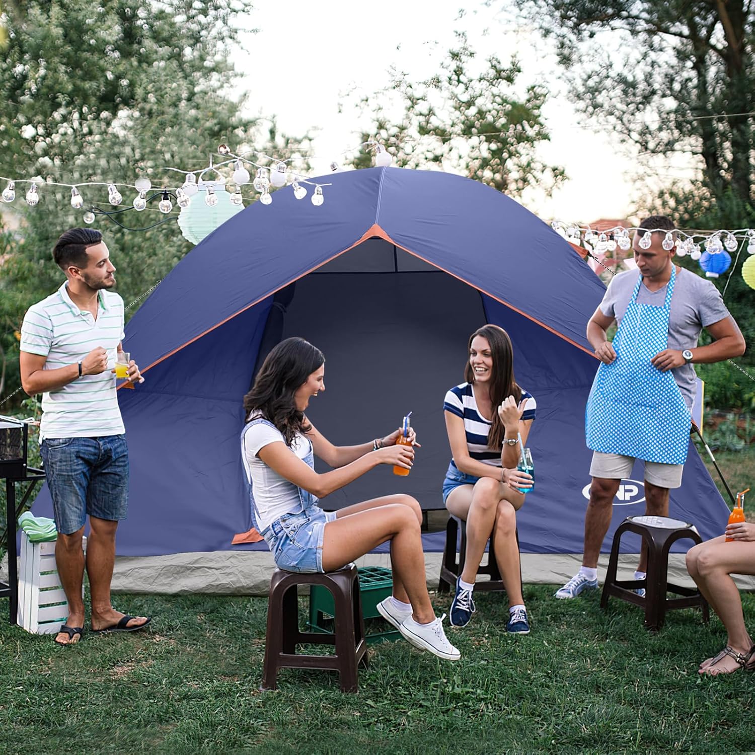 Camping Tent 2/3/4/6 Person Dome Tent Portable Camping Tent Outdoor and Backpacking Beach wourant