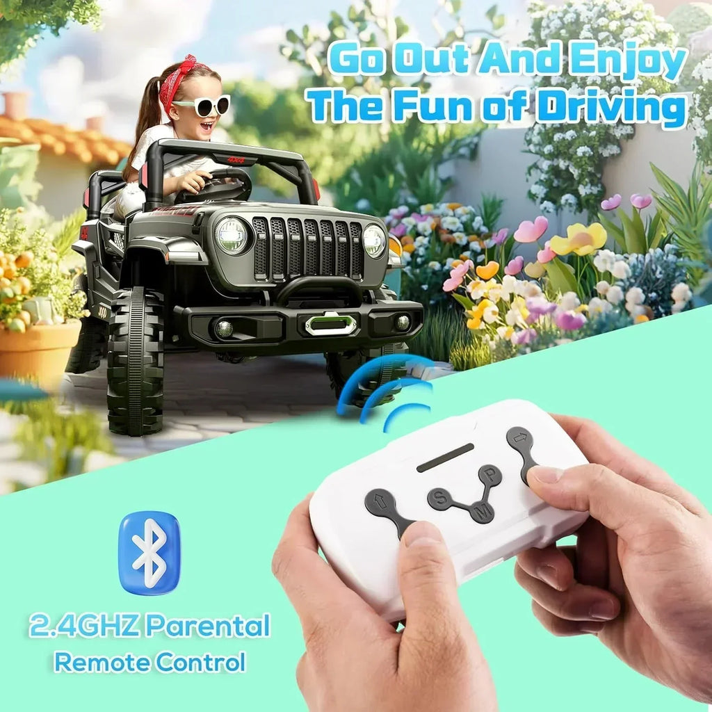 SEALIGHT 12V Children's Driving Truck Model 380 Watt Motor Emergency Braking Function wourant
