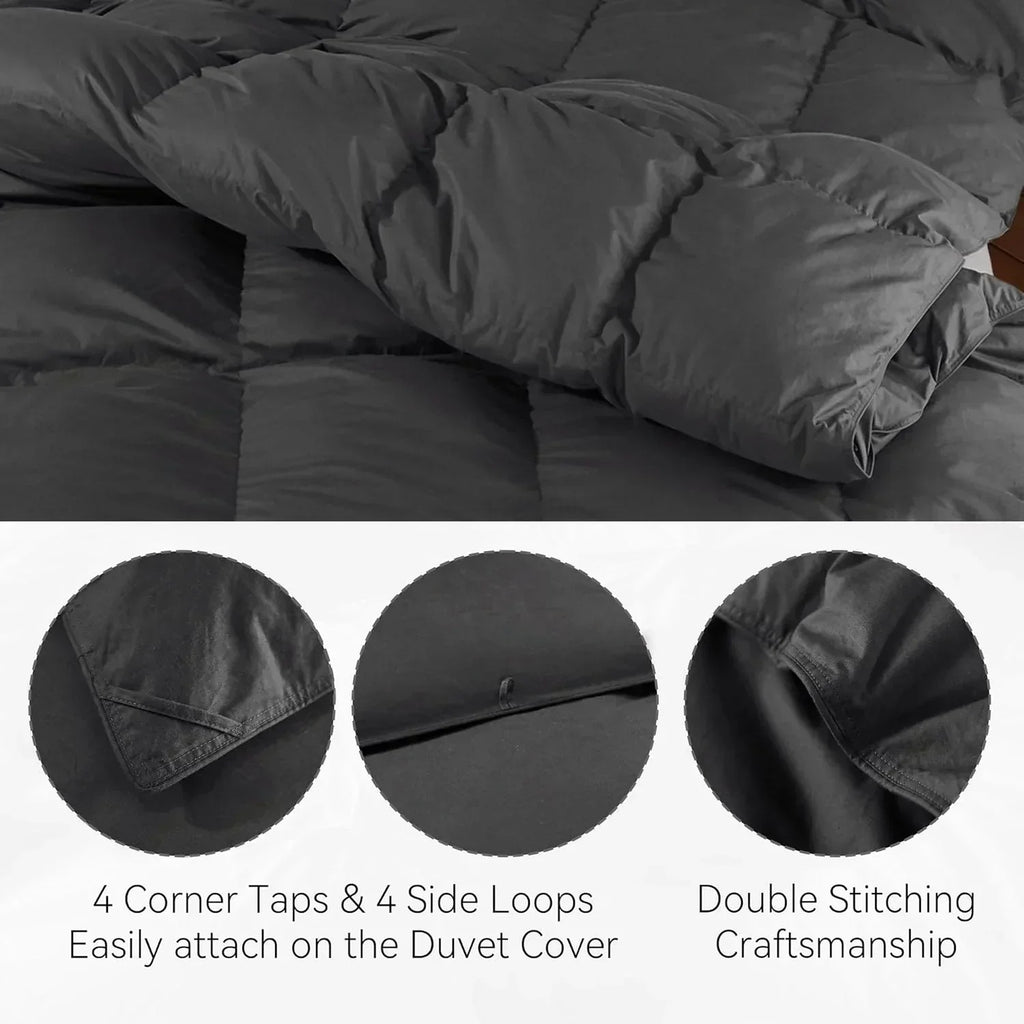 Premium Down Comforter 3D Baffle Box Design wourant