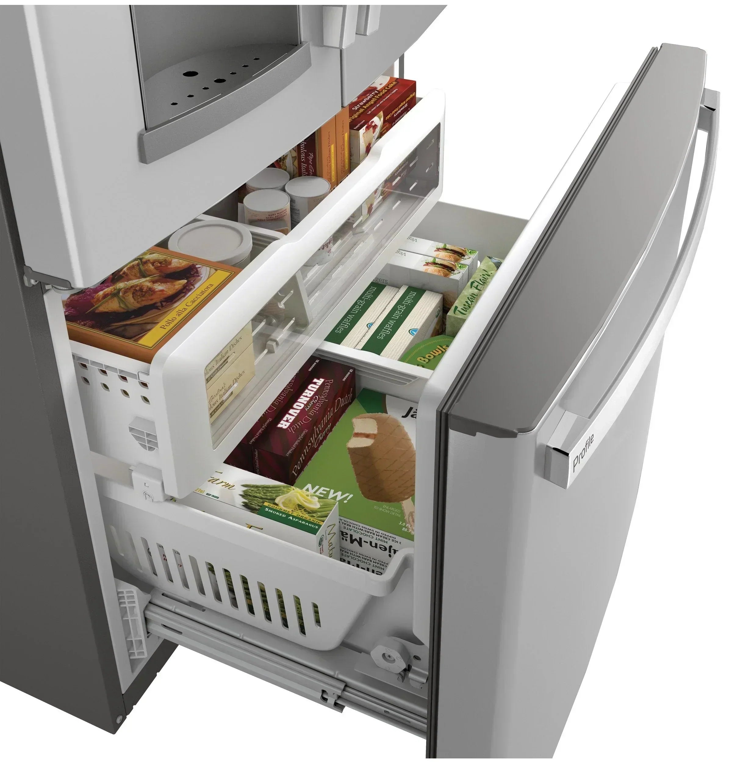 GE Profile Series ENERGY STAR® 27.7 Cu. Ft. Fingerprint Resistant French-Door Refrigerator wourant