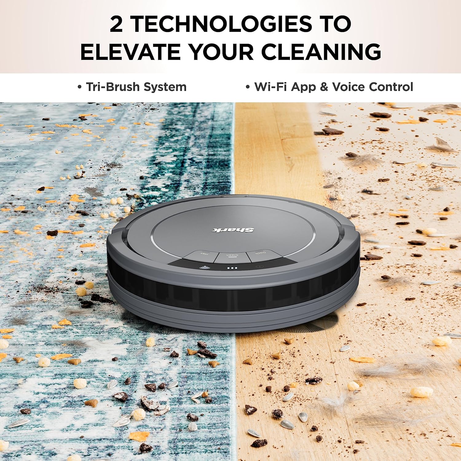 Voice Control Robot Vacuum with Matrix Clean Navigation Home Mapping 60-Day Capacity wourant