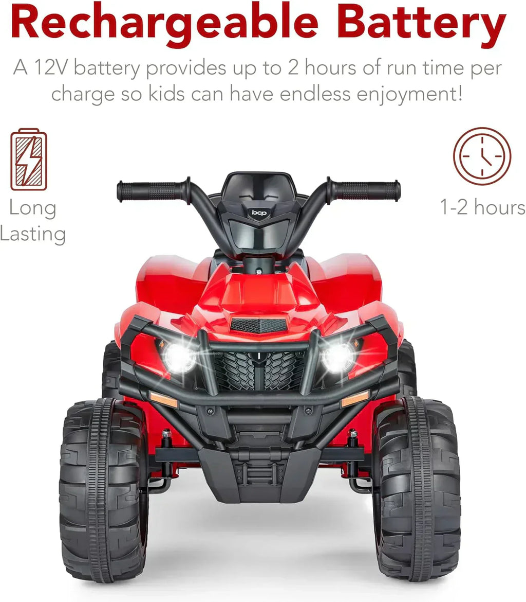 Best Choice Products 12V Kids Ride-On Electric ATV 4-Wheeler Quad Car Toy Bluetooth Audio wourant