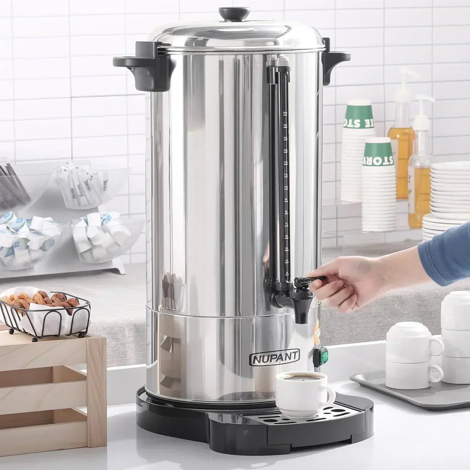 Commercial coffee maker 15 liters 304 stainless steel wourant