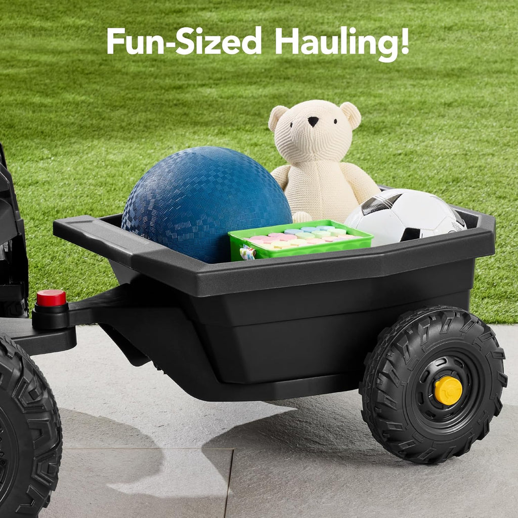 Children's black UTV electric children's car wourant
