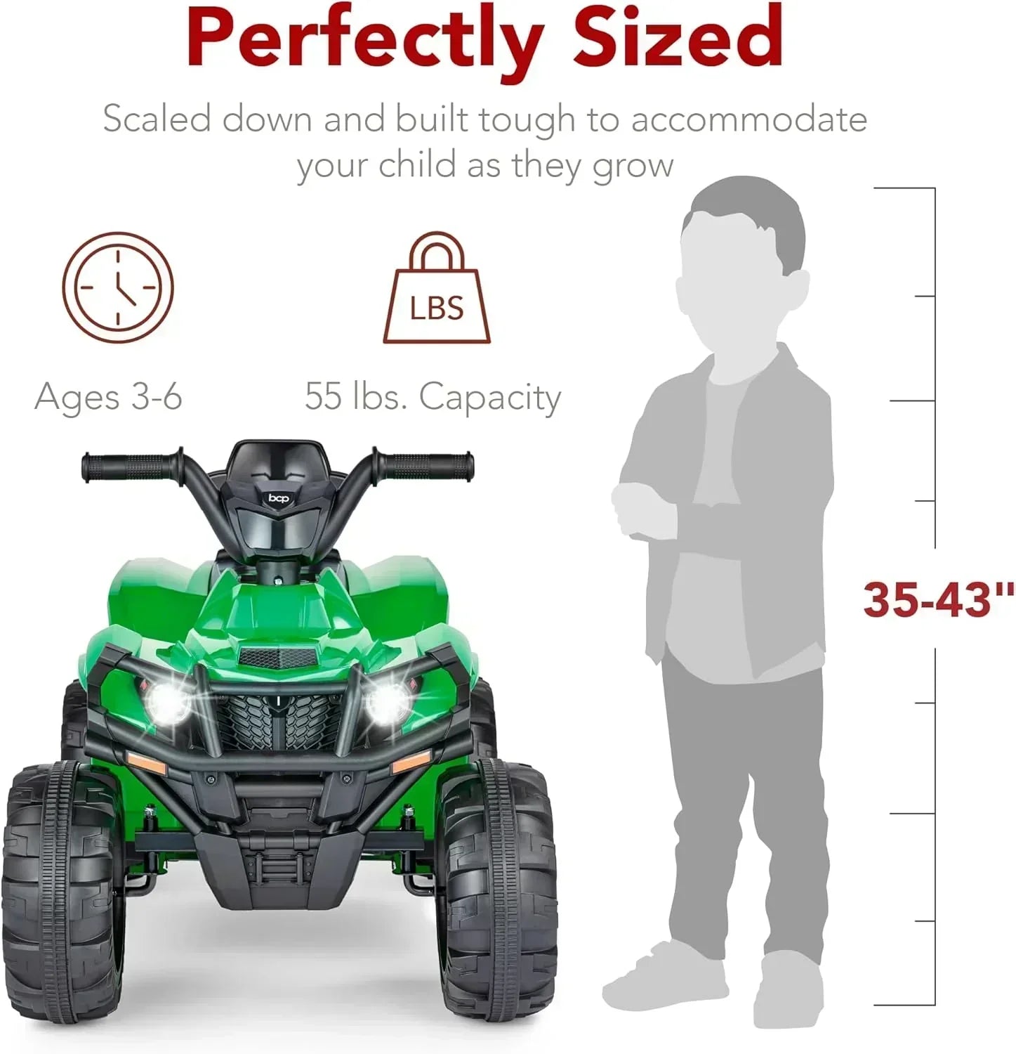 Best Choice Products 12V Kids Ride-On Electric ATV 4-Wheeler Quad Car Toy Bluetooth Audio wourant
