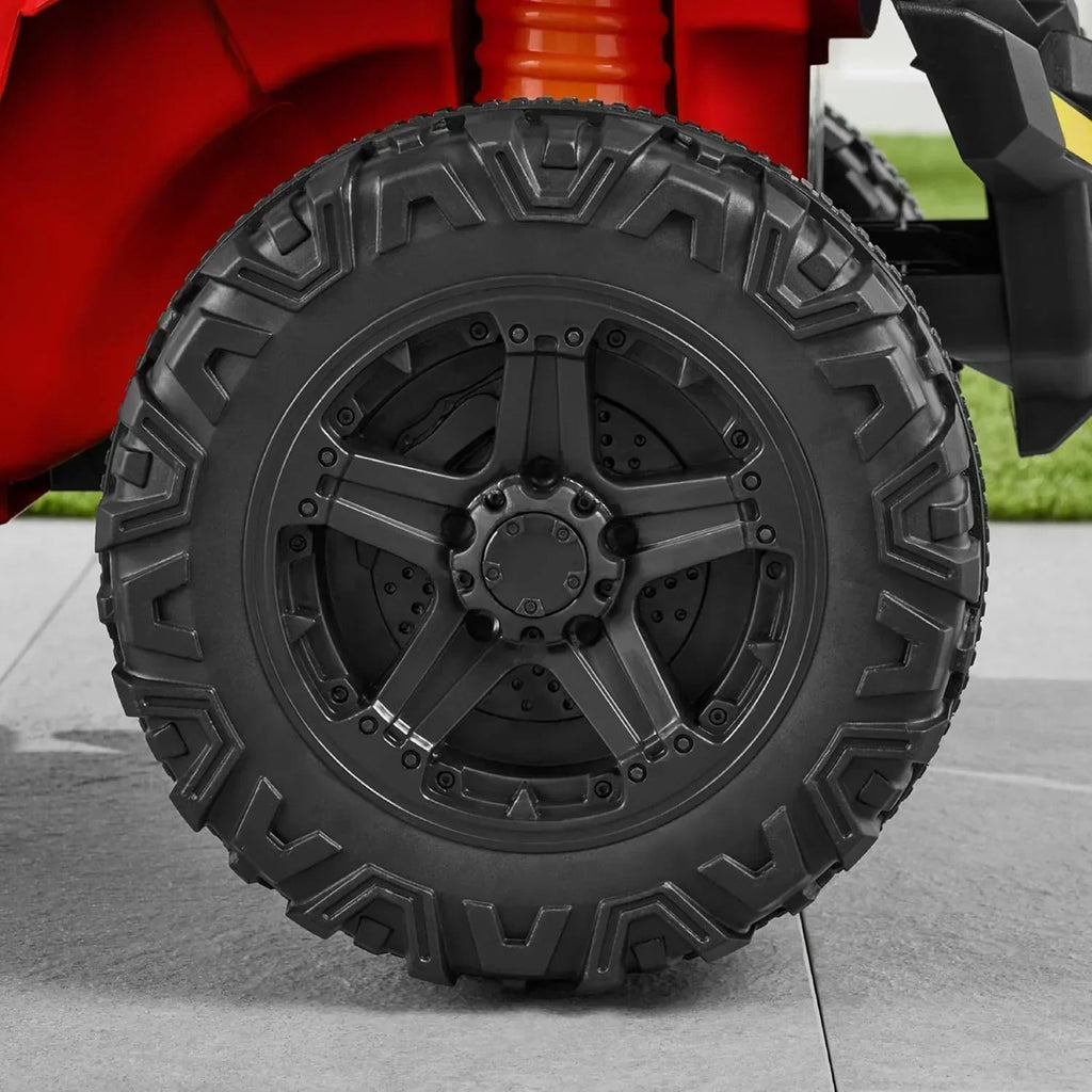 Children's black UTV electric children's car wourant