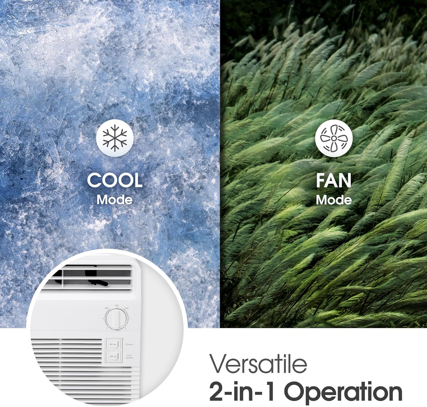 LG 5000 BTU Window Air Conditioners Easy Mechanical Control Ultra-Quiet Compact-size Cools Filter wourant