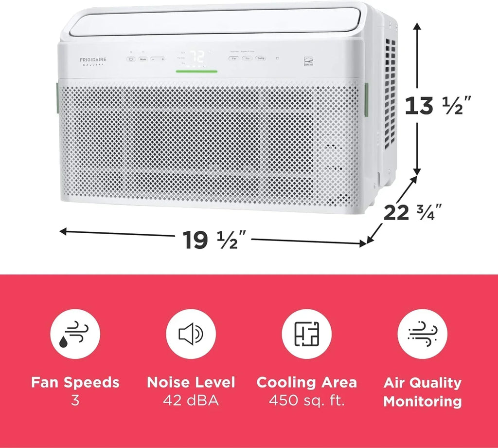 Frigidaire GHWQ103WC1 Inverter Quiet Temp Room Air Conditioner 10,000 BTU with Wi-Fi Connected wourant