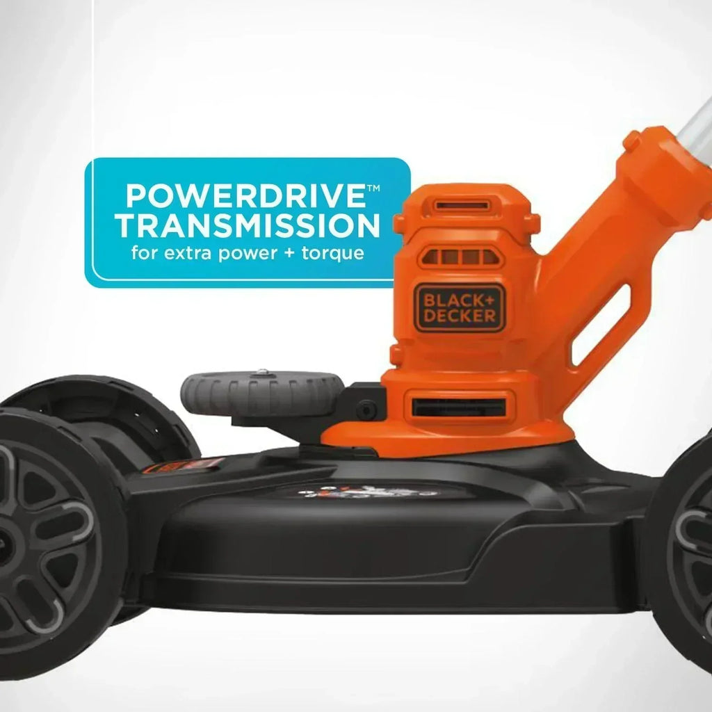 BLACK+DECKER 3-in-1 Corded Lawn Mower String Trimmer Edger 12-Inch wourant