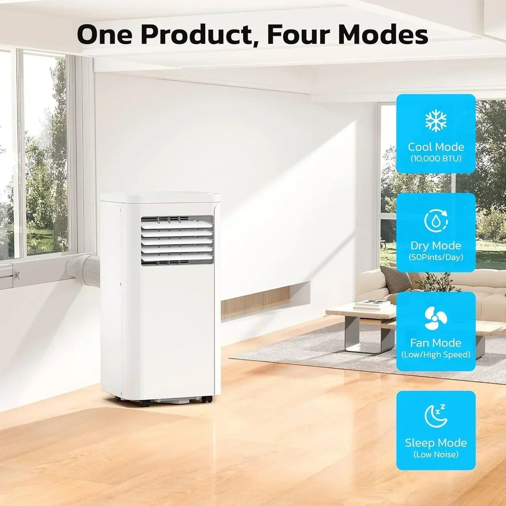 ZAFRO 8,000 BTU Portable Air Conditioners 4 Modes Portable AC Unit with Fast Cooling wourant
