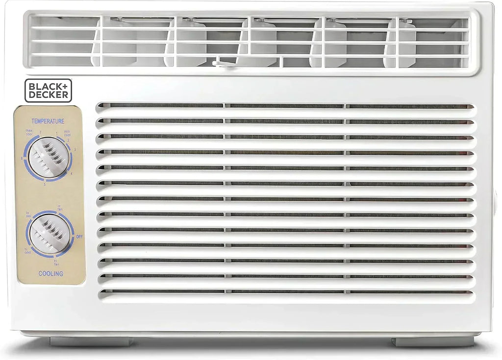 BLACK+DECKER Window Air Conditioner 5000 BTU Cools Up to 150 Square Feet AC Mechanical Controls wourant