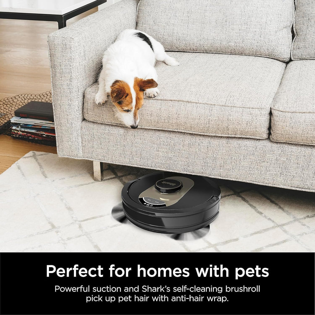 AI Robot Vacuum with XL HEPA Self-Empty Base, Bagless, 60-Day Capacity, LIDAR Navigation, Perfect for Pet Hair, Compatible with Alexa, Wi-Fi Connected, Carpet & Hard Floor, Black wourant