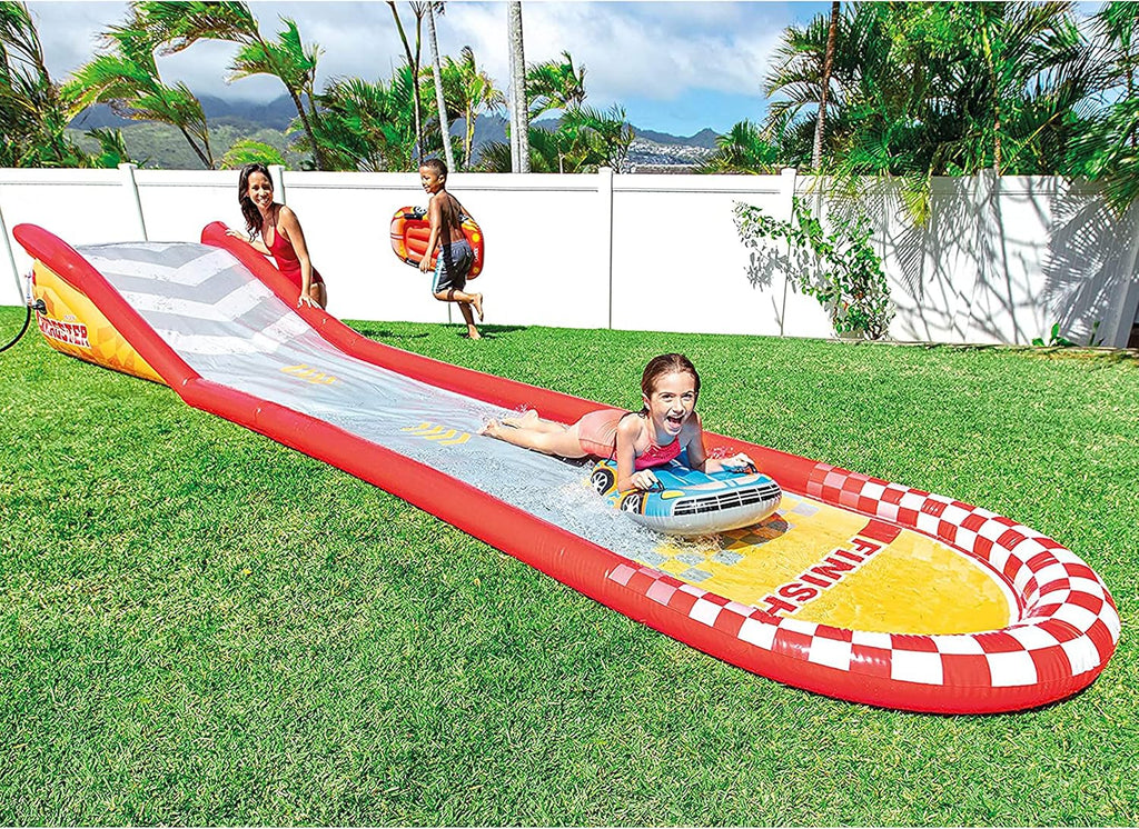 Intex 96" x 78" x 28" Inflatable Jungle Adventure Play Center Spray Kiddie Pool - Backyard Kids Water Slide, Outdoor Blow-Up Splash Pad for Toddlers wourant