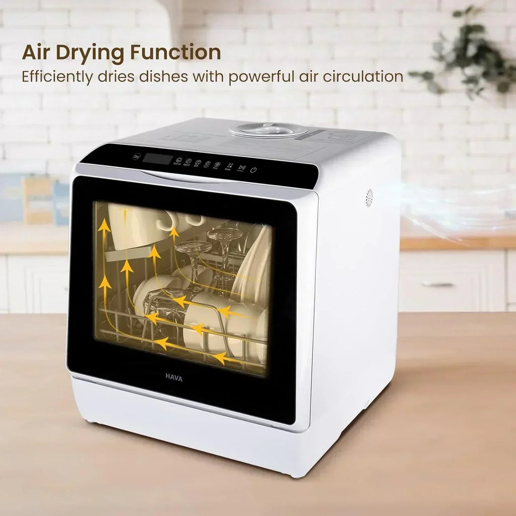 HAVA tabletop dishwasher 6-program portable dishwasher with built-in 5-liter water tank wourant