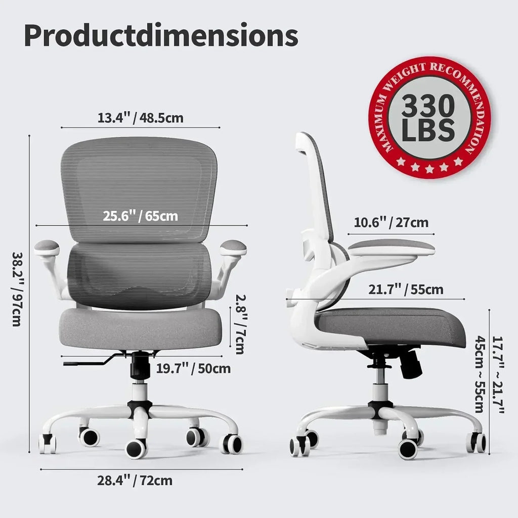 TRALT Office Chair Ergonomic Desk Chair 330 lbs Home Mesh Gaming Chair with Wheels wourant