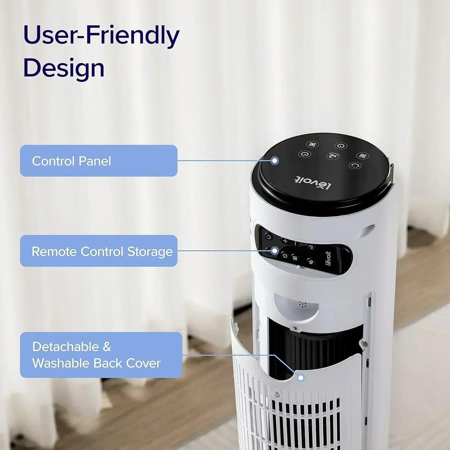 LEVOIT Tower Fan for Bedroom Standing Fan with 28dB Quiet for Sleep Remoter 12H Timer wourant
