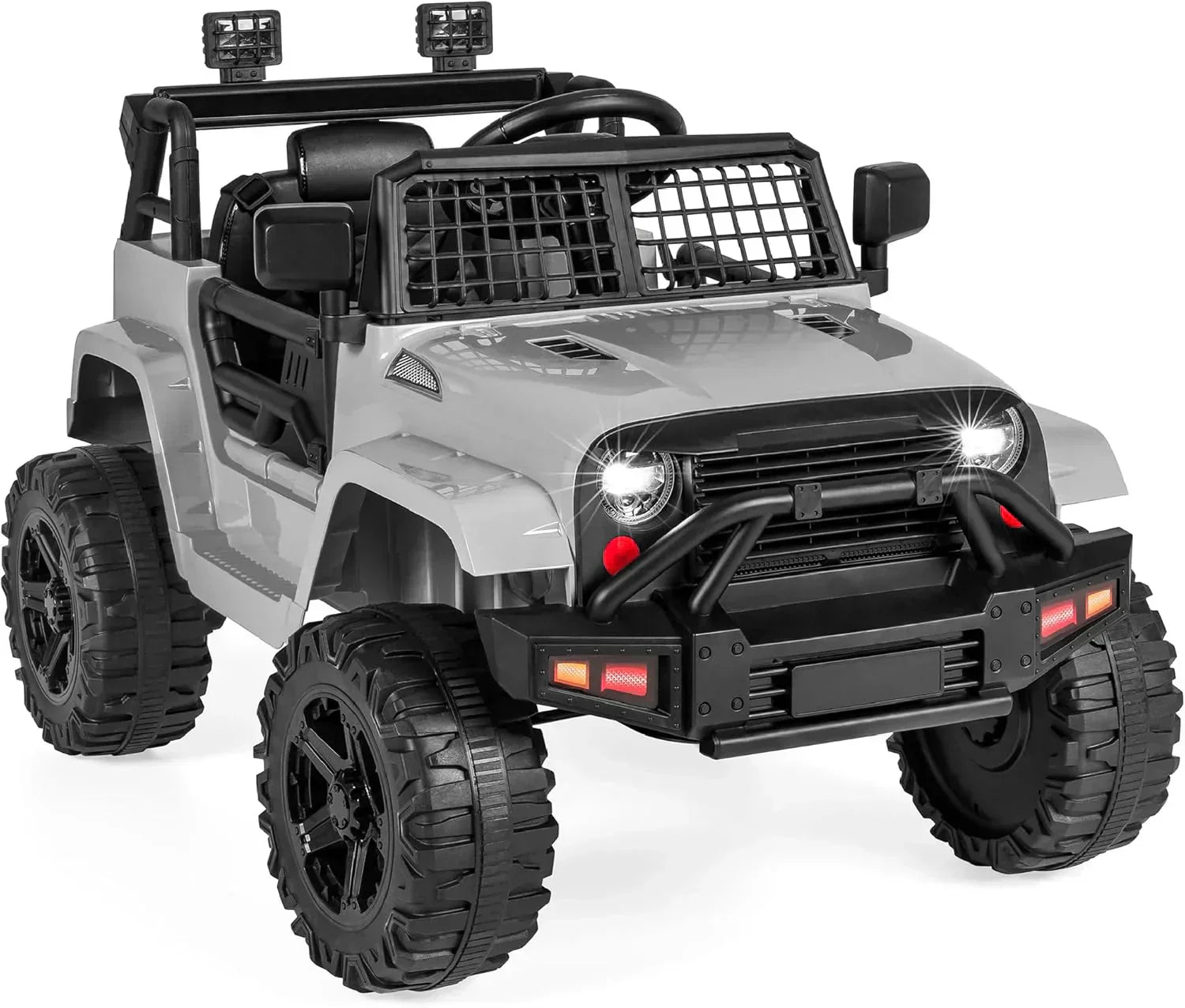 Best Choice Products 12V Kids Ride-On Truck Car with Spring Suspension and LED Lights wourant