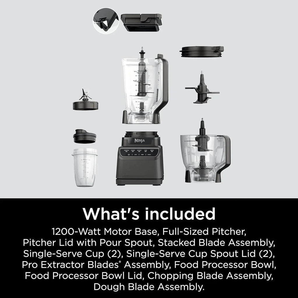 Ninja Mega Kitchen System 1500 Watt 72 Ounce Full Size Blender and 8 Cup Food Processor wourant