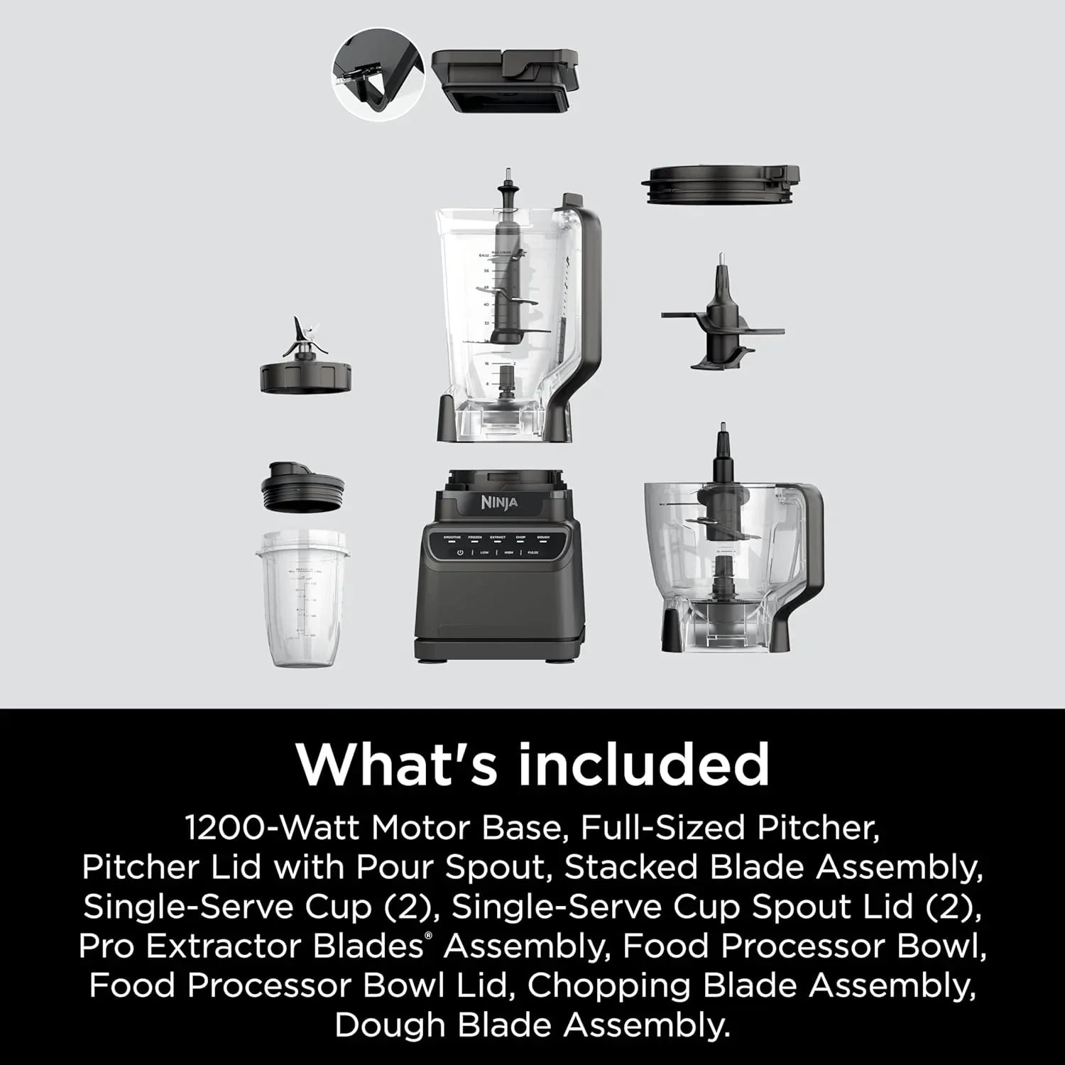 Ninja Mega Kitchen System 1500 Watt 72 Ounce Full Size Blender and 8 Cup Food Processor wourant