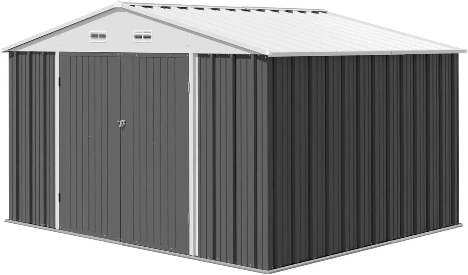 Devoko Outdoor Storage Shed Lockable Metal Garden Shed Steel Anti-Corrosion Storage House wourant