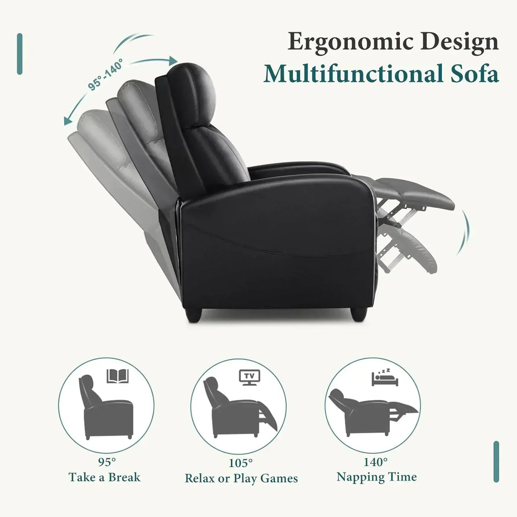 Swivel high-back rocking chair with footrest padded glider baby chair with comfortable deep seat wourant