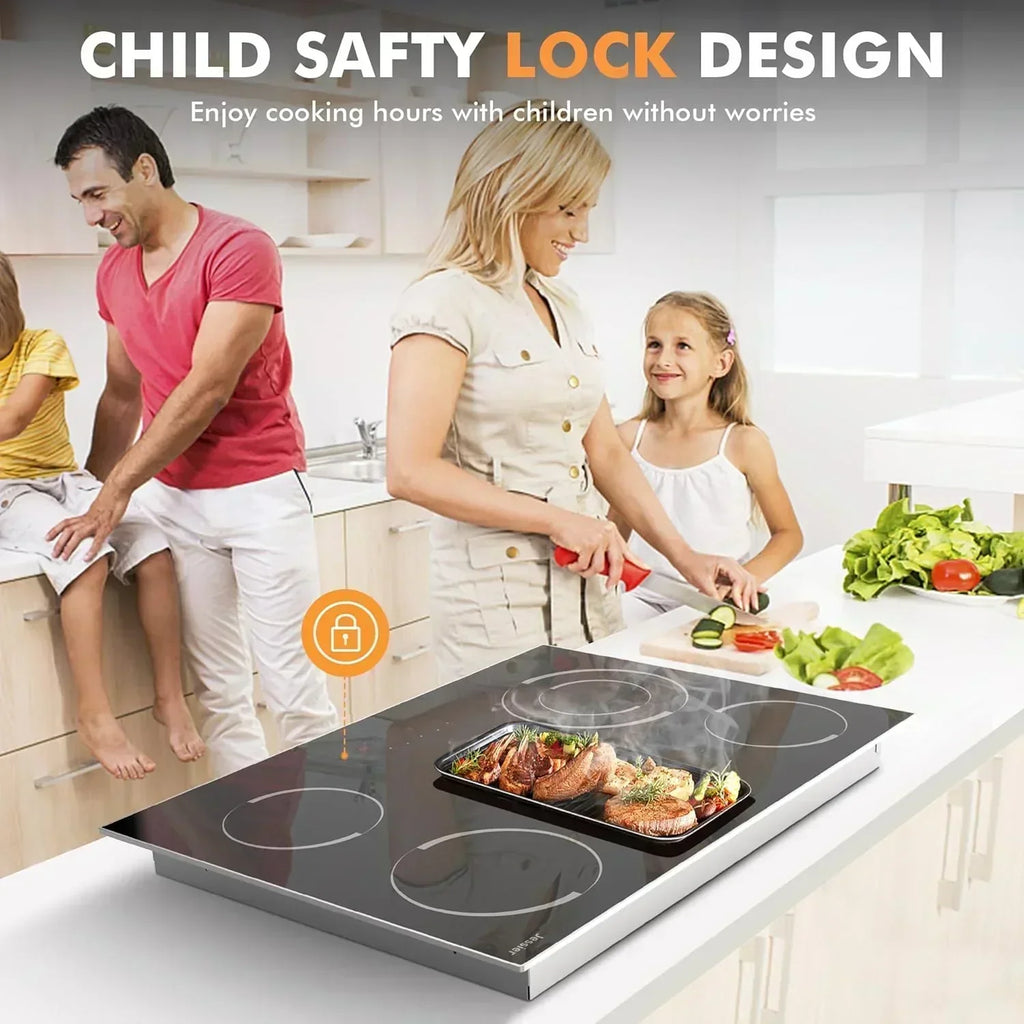 Electric Cooktop 30 Inch - 5 Burners Built-in Ceramic Cooktop 30" Electric Stove Top wourant