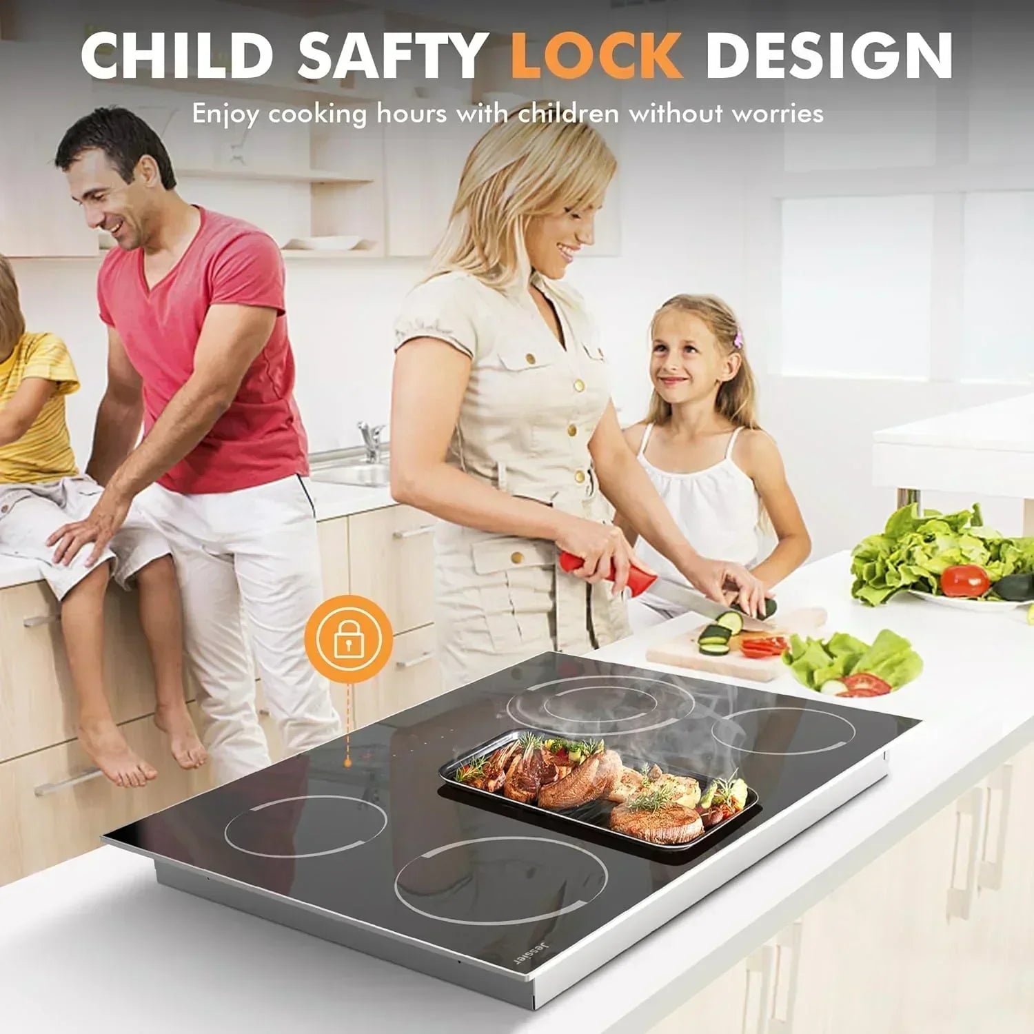 Electric Cooktop 30 Inch - 5 Burners Built-in Ceramic Cooktop 30" Electric Stove Top wourant