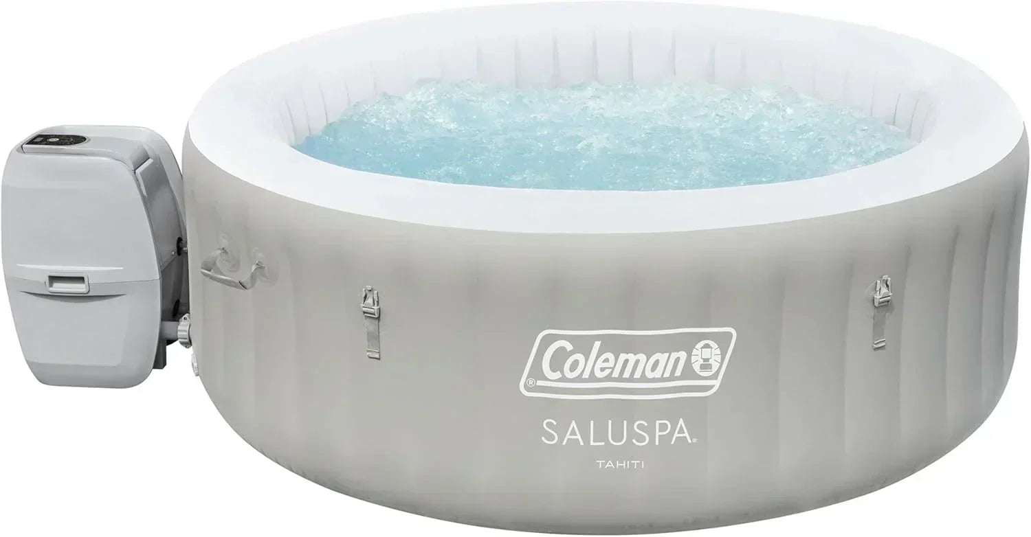 Bestway Palm Springs 4 to 6 Person EnergySense Smart AirJet Plus Inflatable Hot Tub Outdoor Spa wourant