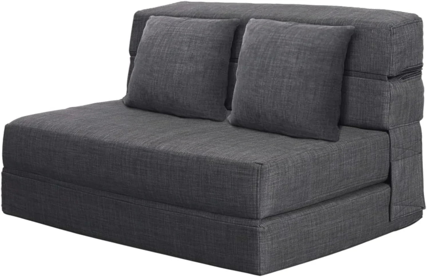 60 inch pull out sofa bed memory foam sofa with 2 pillows futon bed guest bed and pull out sofa wourant