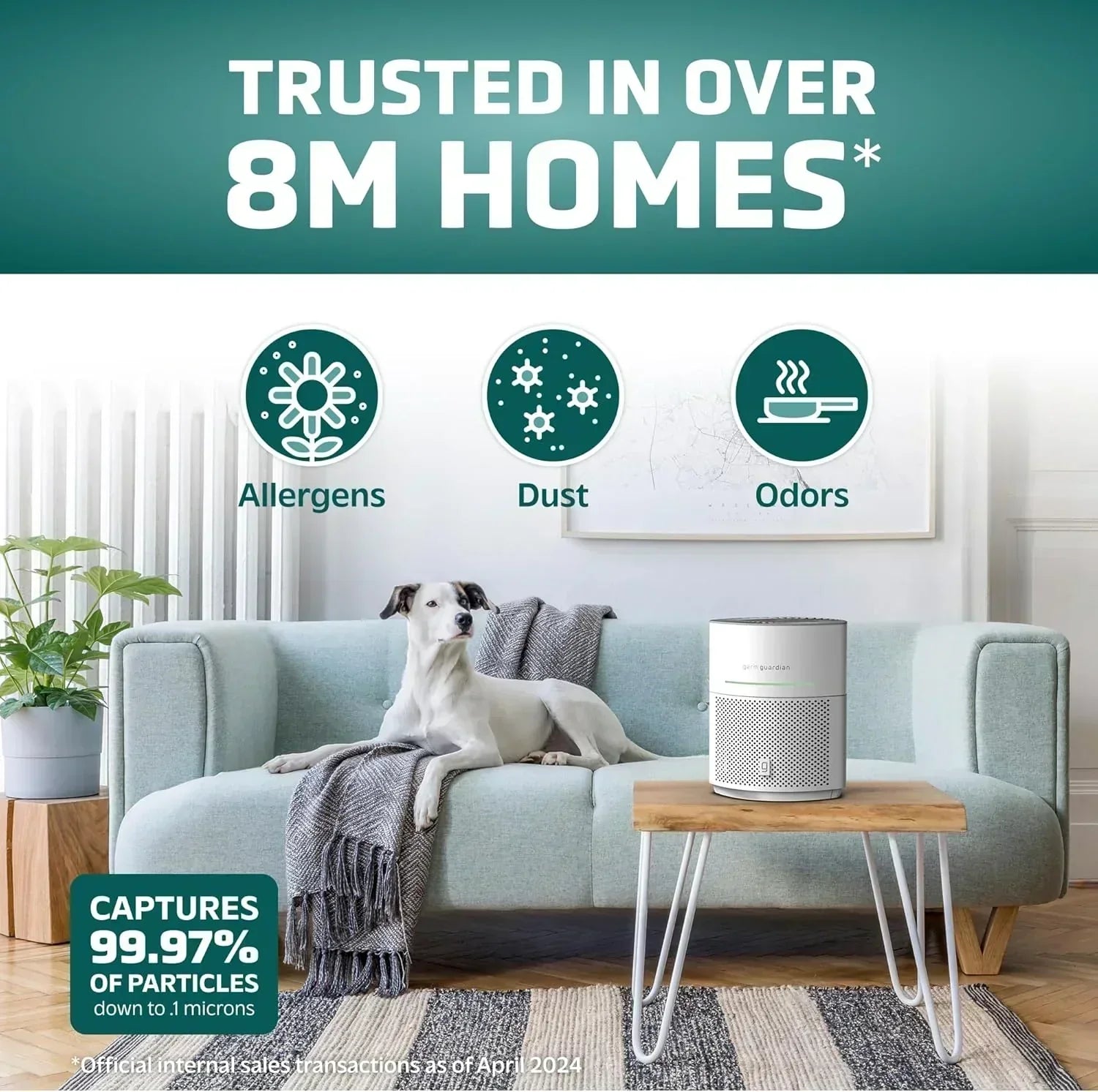 Air Purifier for Home for Wildfire Smoke Pets Pollen Odor Large Rooms Up To 1043 Sq. Ft wourant