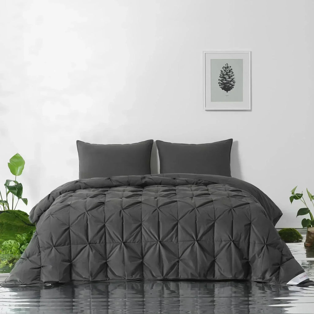 Premium Down Comforter 3D Baffle Box Design wourant