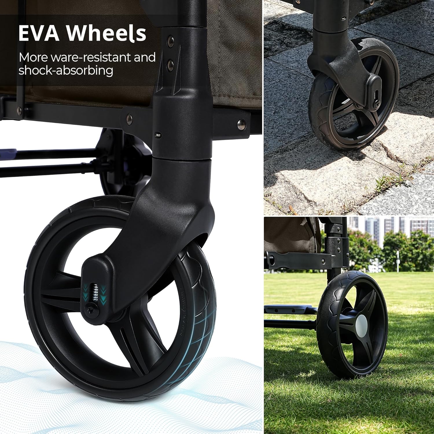 Stroller Wagon for Kids Wagon Stroller Toddlers 2 Seaters All-Terrain Baby Wagon Outdoor wourant