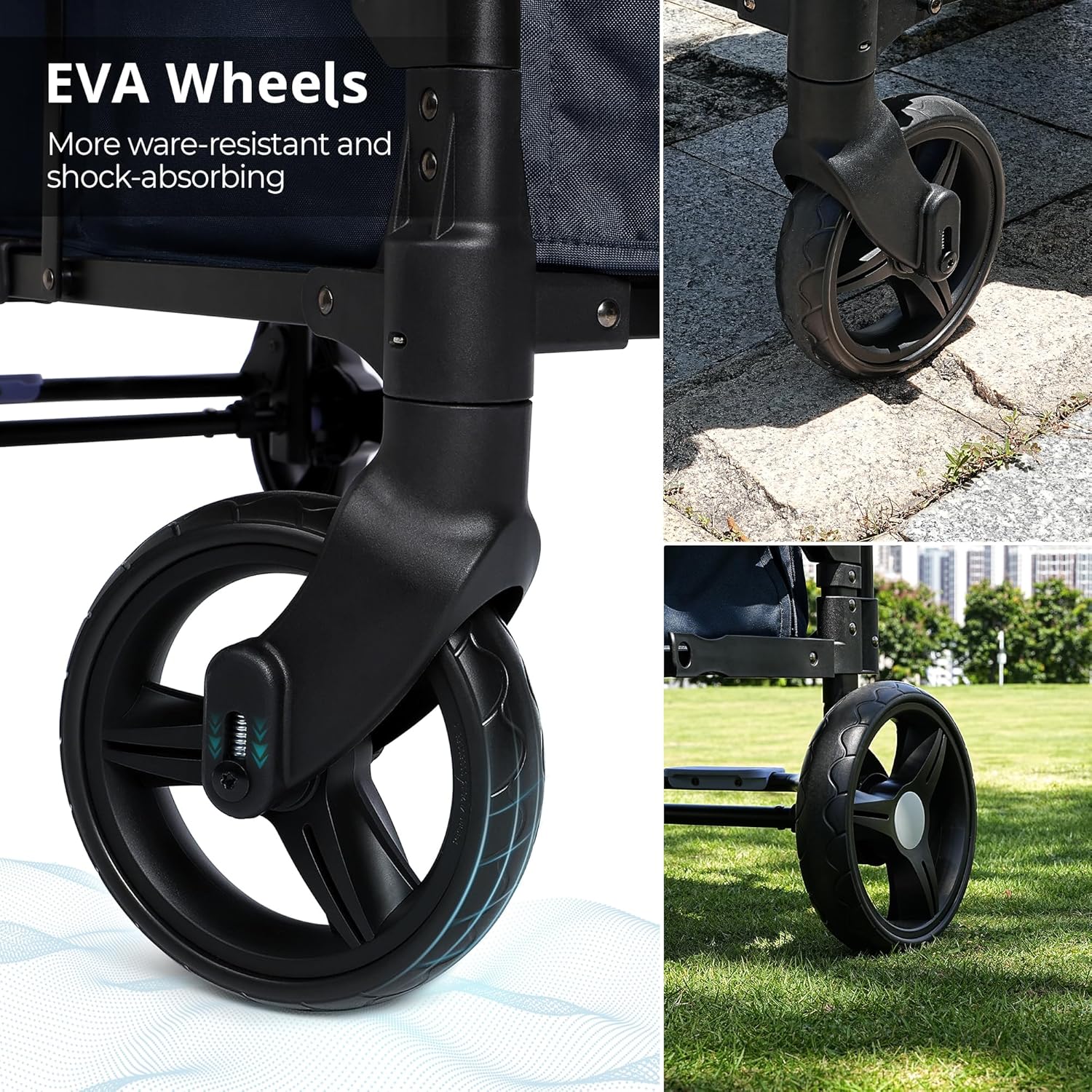 Stroller Wagon for Kids Wagon Stroller Toddlers 2 Seaters All-Terrain Baby Wagon Outdoor wourant