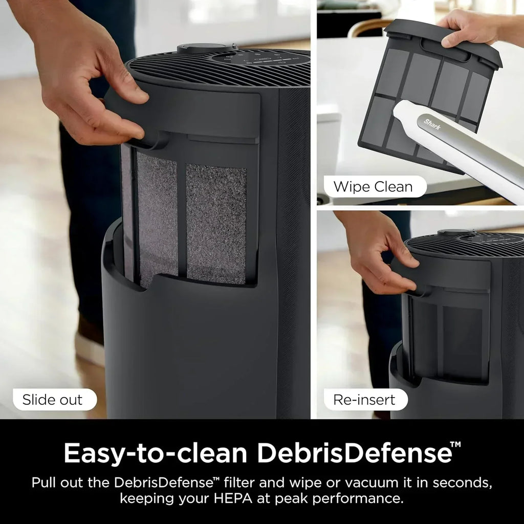 Air Purifier Compact Pro with Long-lasting HEPA Exceeding Filtration For Pet Dander Dust Smoke wourant