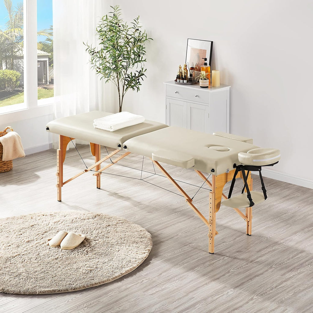 Yaheetech Massage Table Portable Lash Beds Spa Bed Massage Couch Foldable Spa Tables wourant