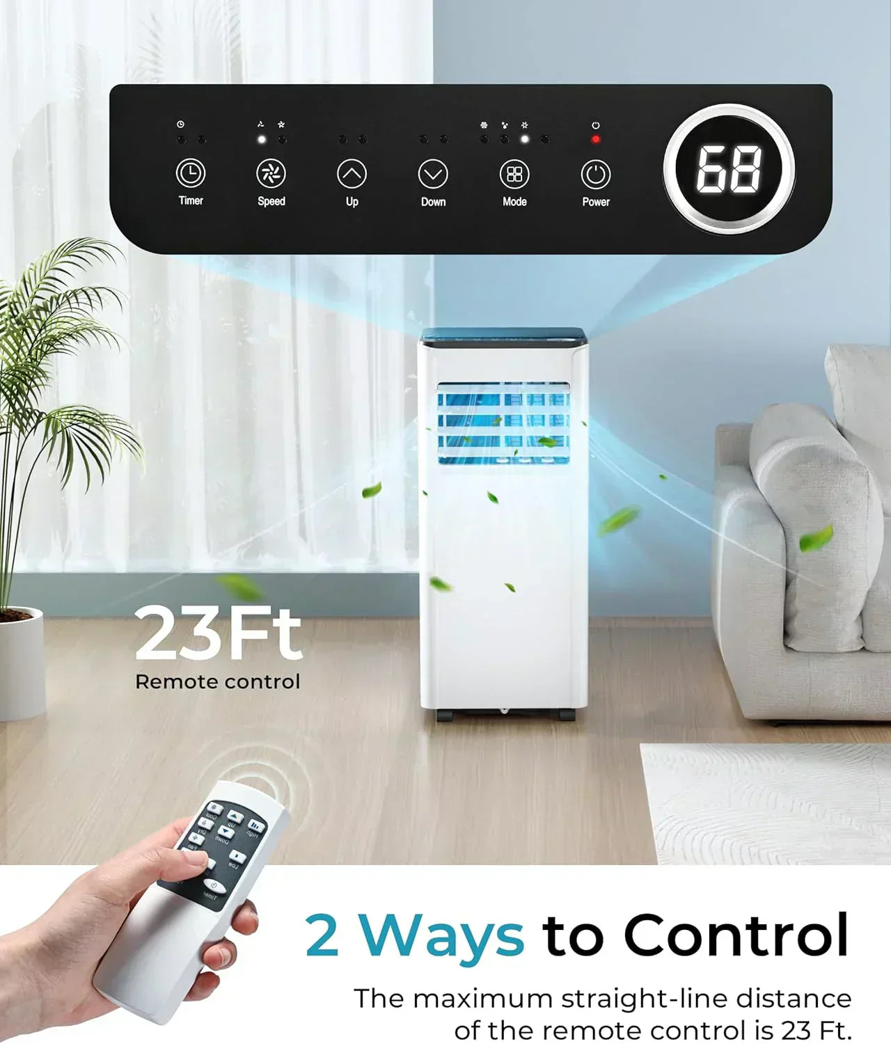 EUHOMY 8,000 BTU Portable Air Conditioners 4-in-1 Portable AC Unit Up to 350 Sq.Ft wourant
