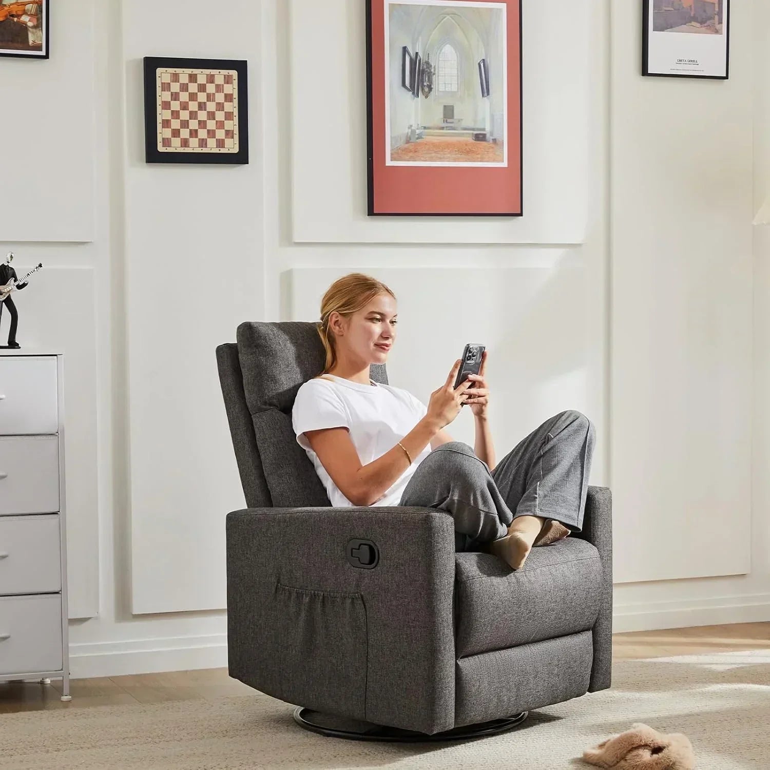 Adult recliner living room massage recliner adjustable home theater chair single sofa wourant