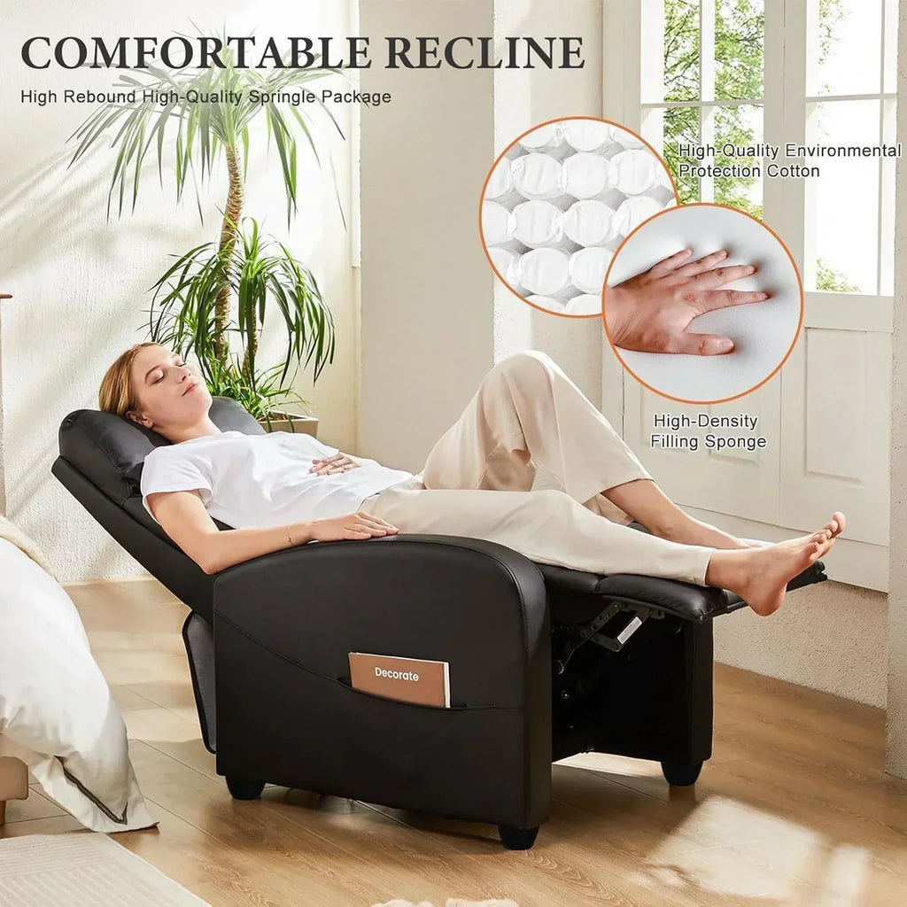 Sweet and crisp rocking chair 360 degree rotating recliner with sliding function wourant
