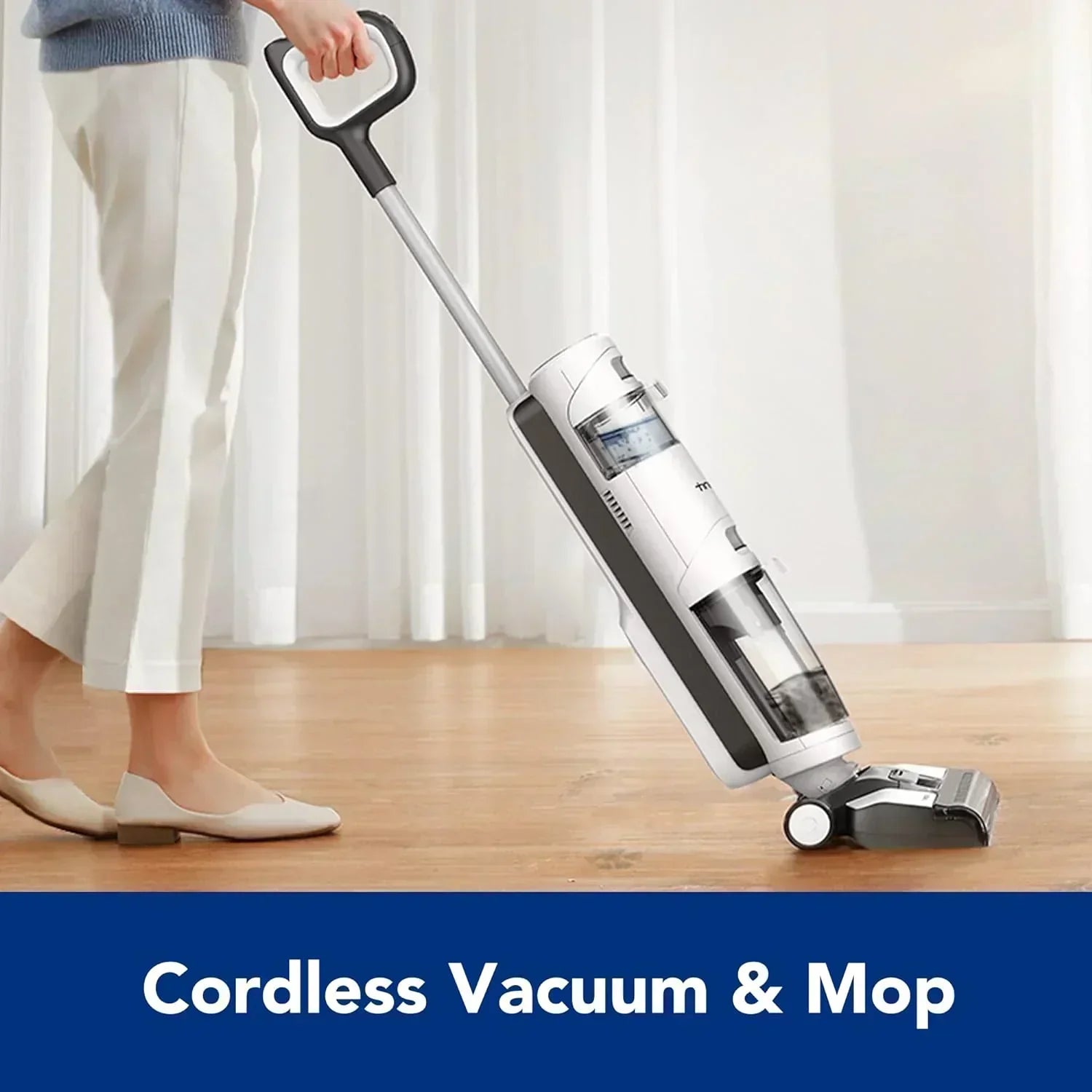 Wet Dry Vacuum Cordless Floor Cleaner and Mop One-Step Cleaning for Hard Floors wourant
