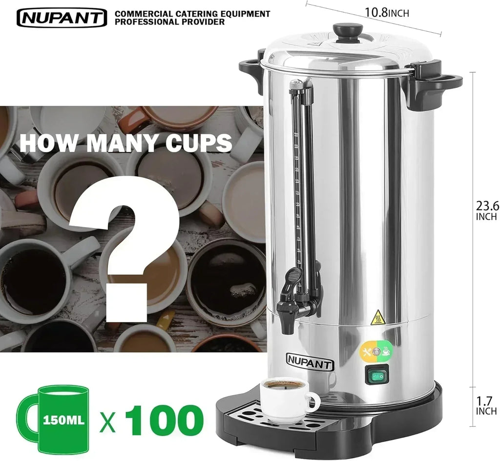 Commercial coffee maker 15 liters 304 stainless steel wourant