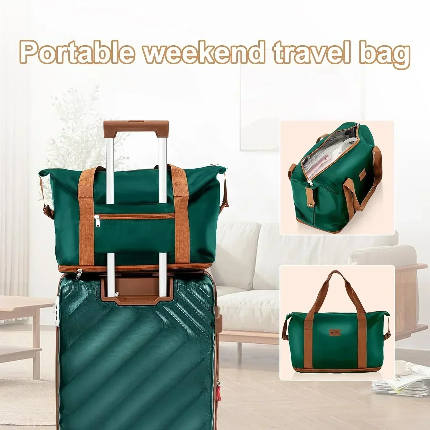 5 piece luggage set expandable suitcase 22x14x9 aviation certified durable waterproof travel set wourant
