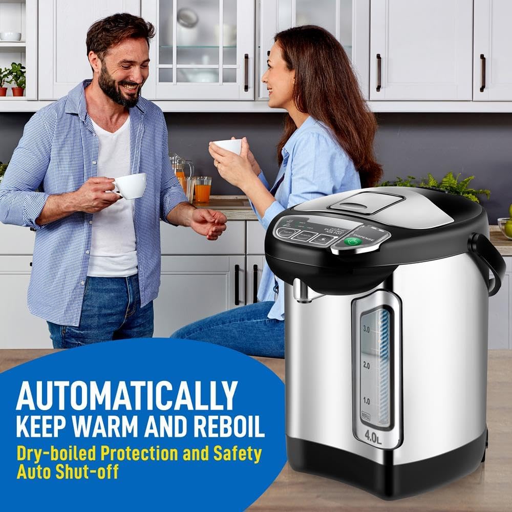 NutriChef Water Heater and Hot Water Dispenser 8L Electric Beverage Dispenser wourant