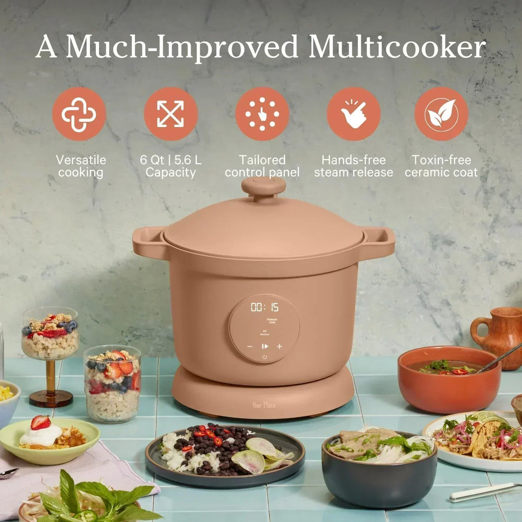 Our Place Dream Cooker 6-quart Multicooker 4 Versatile Modes Pressure Cook Slow Cook Sear wourant